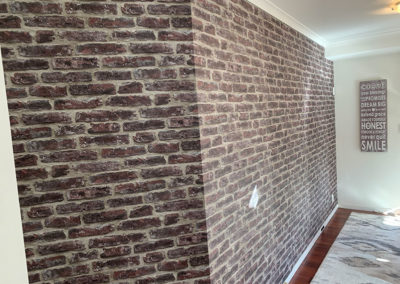 wallpapering feature wall